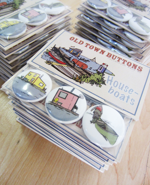 Old Town Buttons! House-boats